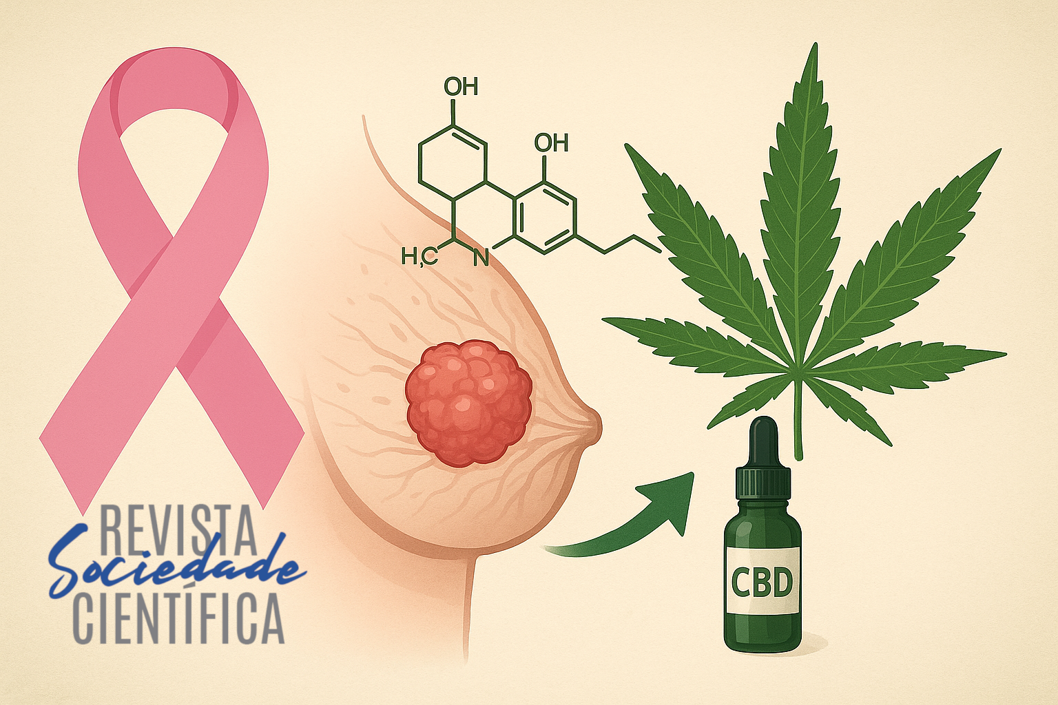 Estudo Revela Potencial do Canabidiol para Inibir Progressão do Câncer de Mama